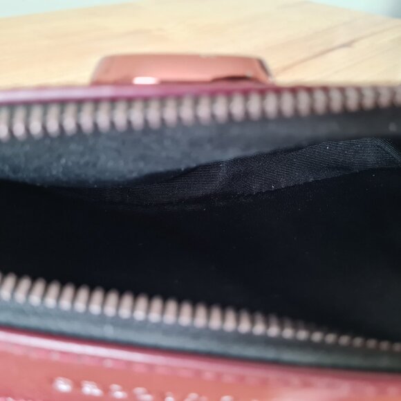 Marc Jacobs Snapshot DTM Crossbody Wine Burgundy Red Leather Camera Bag Oxblood - Picture 9 of 12